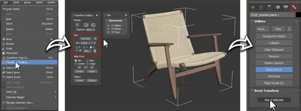 How to Get the EXACT Size of a Model in 3ds Max (2 Easy Methods)
