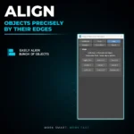 َA 3ds Max tool that help you align objects— A fast 3×3 grid to line objects up to a reference by any face (edge) or by center, on any axis. Perfect for flush walls, centered props, and clean layouts.