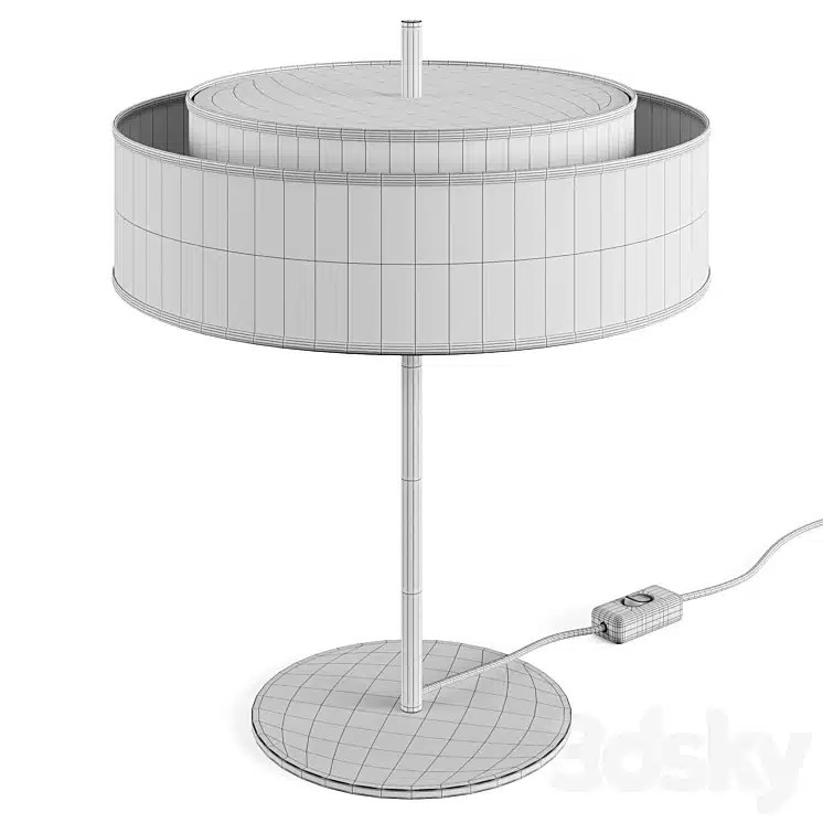 Bergamo Table Lamp by Maytoni 3d model wire