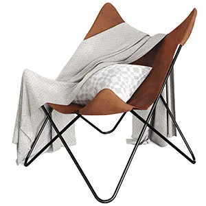 butterfly chair 3d model render